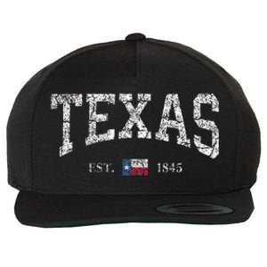 Texas Texas State Flag Distressed Wool Snapback Cap