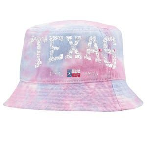 Texas Texas State Flag Distressed Tie-Dyed Bucket Hat