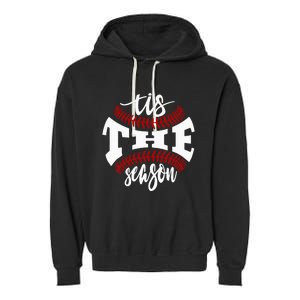 Tis The Season Baseball Lovers Garment-Dyed Fleece Hoodie