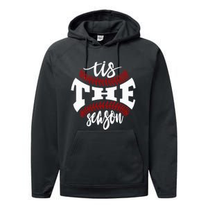 Tis The Season Baseball Lovers Performance Fleece Hoodie