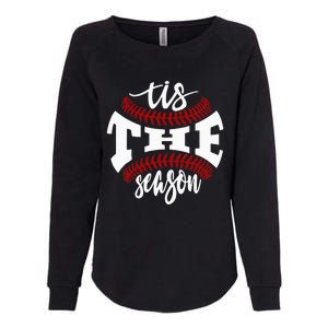 Tis The Season Baseball Lovers Womens California Wash Sweatshirt