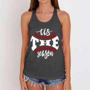 Tis The Season Baseball Lovers Women's Knotted Racerback Tank