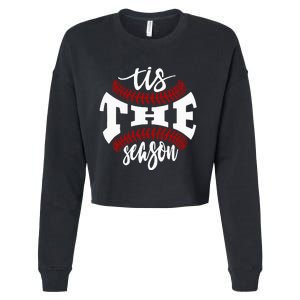 Tis The Season Baseball Lovers Cropped Pullover Crew