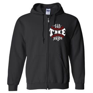 Tis The Season Baseball Lovers Full Zip Hoodie