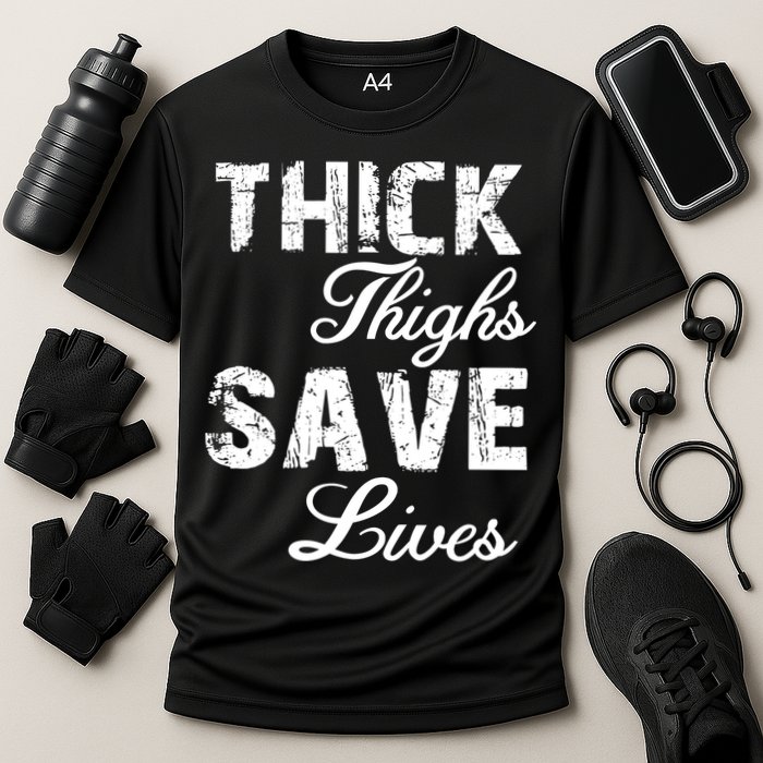 Thick Thighs Save Lives Cooling Performance Crew T-Shirt