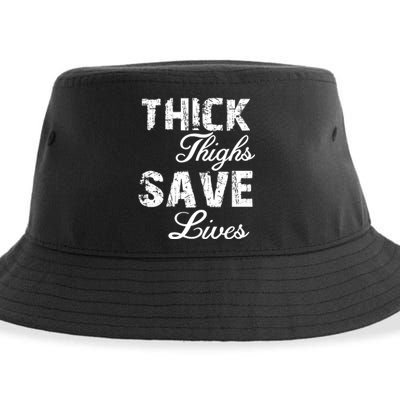 Thick Thighs Save Lives Sustainable Bucket Hat