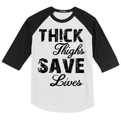 Thick Thighs Save Lives Kids Colorblock Raglan Jersey