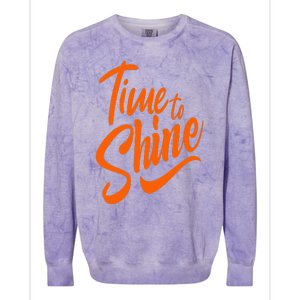 Time To Shine Colorblast Crewneck Sweatshirt