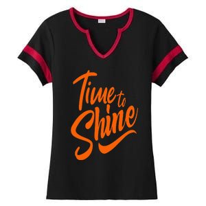 Time To Shine Ladies Halftime Notch Neck Tee