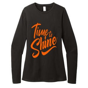 Time To Shine Womens CVC Long Sleeve Shirt