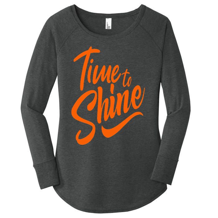 Time To Shine Women's Perfect Tri Tunic Long Sleeve Shirt