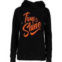 Time To Shine Womens Funnel Neck Pullover Hood