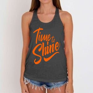 Time To Shine Women's Knotted Racerback Tank