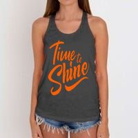 Time To Shine Women's Knotted Racerback Tank