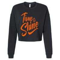 Time To Shine Cropped Pullover Crew