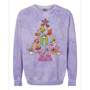 Tis The Season Mexican Christmas Feliz Navidad Xmas Mexican Colorblast Crewneck Sweatshirt