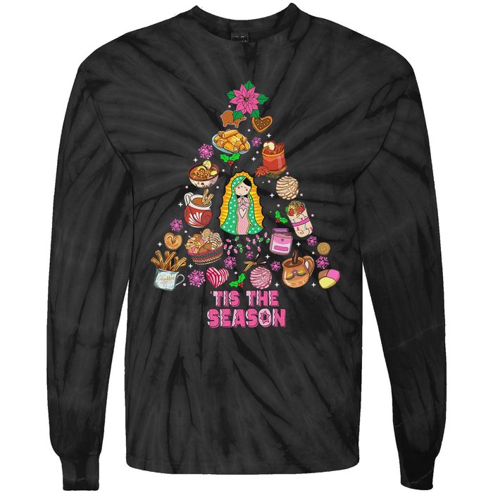 Tis The Season Mexican Christmas Feliz Navidad Xmas Mexican Tie-Dye Long Sleeve Shirt