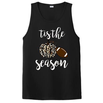 Tis The Season Fall Autumn Pumpkin Football Funny Leopard Great Gift PosiCharge Competitor Tank