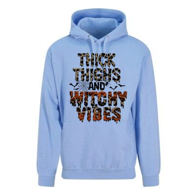 Thick Thighs Spooky Vibes Halloween Costume Unisex Surf Hoodie