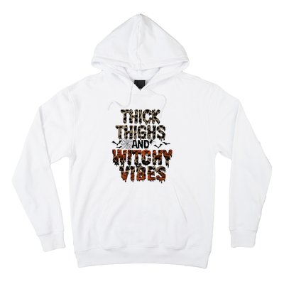 Thick Thighs Spooky Vibes Halloween Costume Hoodie