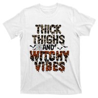 Thick Thighs Spooky Vibes Halloween Costume T-Shirt