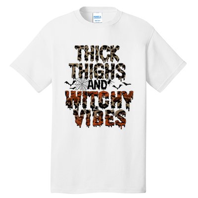 Thick Thighs Spooky Vibes Halloween Costume Tall T-Shirt