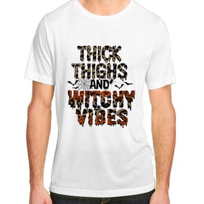 Thick Thighs Spooky Vibes Halloween Costume Adult ChromaSoft Performance T-Shirt