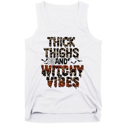 Thick Thighs Spooky Vibes Halloween Costume Tank Top