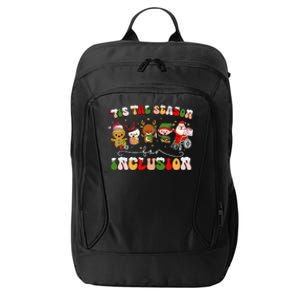 Tis The Season For Inclusion Sped Christmas Teacher City Backpack