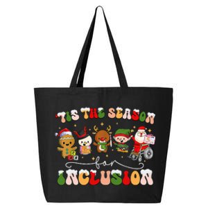 Tis The Season For Inclusion Sped Christmas Teacher 25L Jumbo Tote