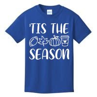 Tis The Season Fall Leaf Pumpkin Halloween Thanksgiving Cool Gift Kids T-Shirt