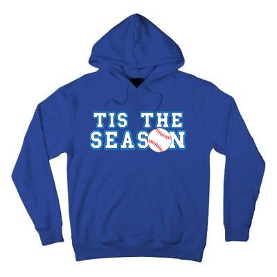 Tis The Season Softball And Baseball Player Gift Tall Hoodie