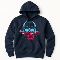 Two Tone Skull With Distortion Hoodie