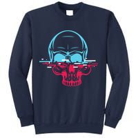 Two Tone Skull With Distortion Sweatshirt