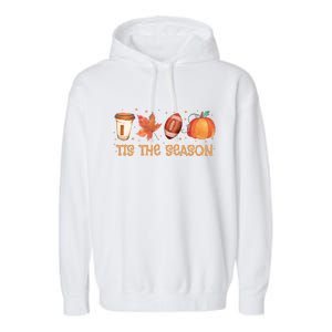 Tis The Season Festive Fall Lover Garment-Dyed Fleece Hoodie