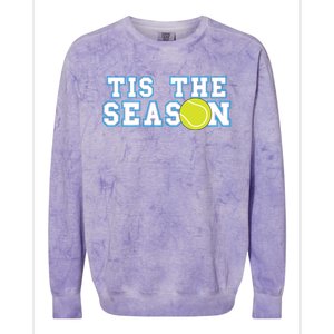 Tis The Season Tennis Player Gift Colorblast Crewneck Sweatshirt