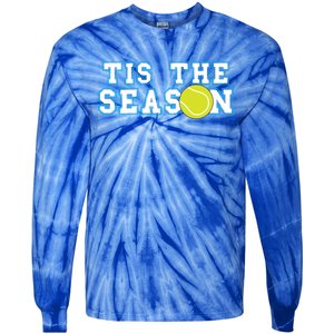 Tis The Season Tennis Player Gift Tie-Dye Long Sleeve Shirt