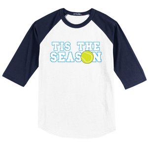 Tis The Season Tennis Player Gift Baseball Sleeve Shirt