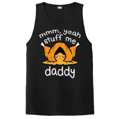 Thanksgiving Turkey Stuff Me Funny Adult Humor Women PosiCharge Competitor Tank