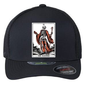 The Teacher Skeleton Tarot Card Gift Flexfit Unipanel Trucker Cap