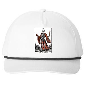 The Teacher Skeleton Tarot Card Gift Snapback Five-Panel Rope Hat