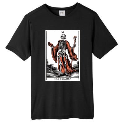 The Teacher Skeleton Tarot Card Gift Tall Fusion ChromaSoft Performance T-Shirt