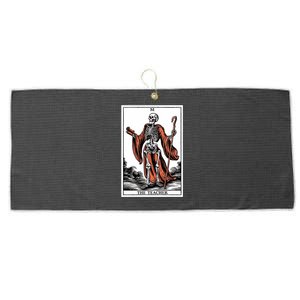 The Teacher Skeleton Tarot Card Gift Large Microfiber Waffle Golf Towel