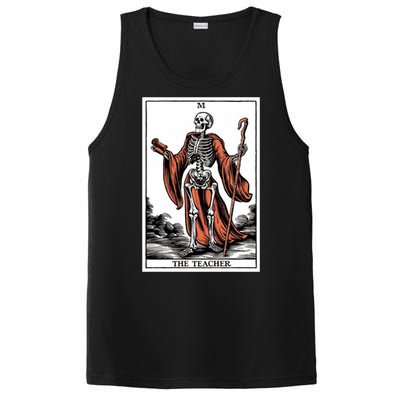 The Teacher Skeleton Tarot Card Gift PosiCharge Competitor Tank