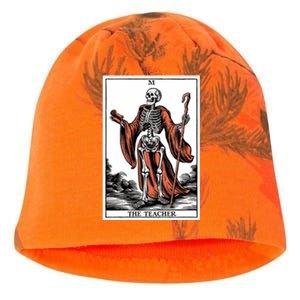 The Teacher Skeleton Tarot Card Gift Kati - Camo Knit Beanie