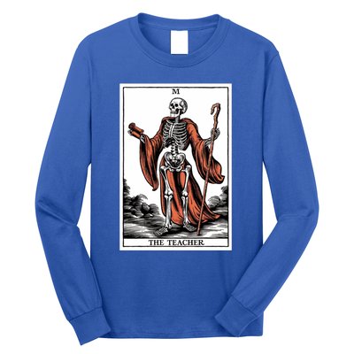 The Teacher Skeleton Tarot Card Gift Long Sleeve Shirt