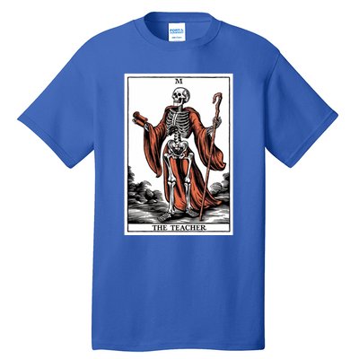 The Teacher Skeleton Tarot Card Gift Tall T-Shirt