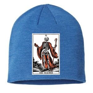 The Teacher Skeleton Tarot Card Gift Sustainable Beanie