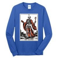 The Teacher Skeleton Tarot Card Gift Tall Long Sleeve T-Shirt