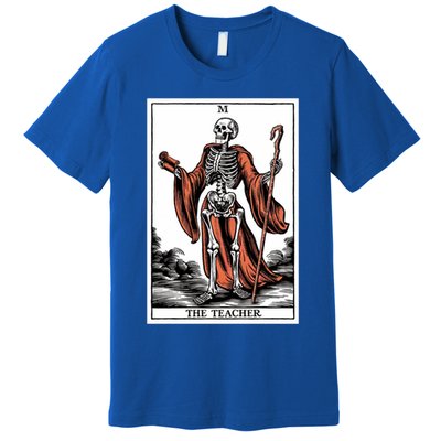 The Teacher Skeleton Tarot Card Gift Premium T-Shirt